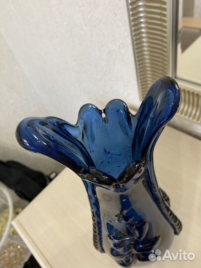 Ваза цветное стекло