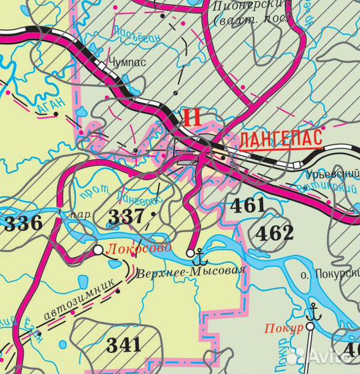 Карта Тюменской области