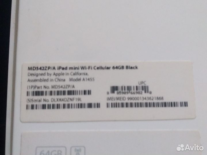 iPad mini 64gb black