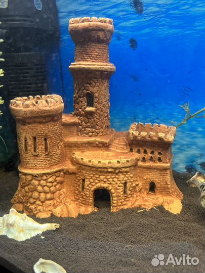 Украшение для аквариума, замок для аквариума