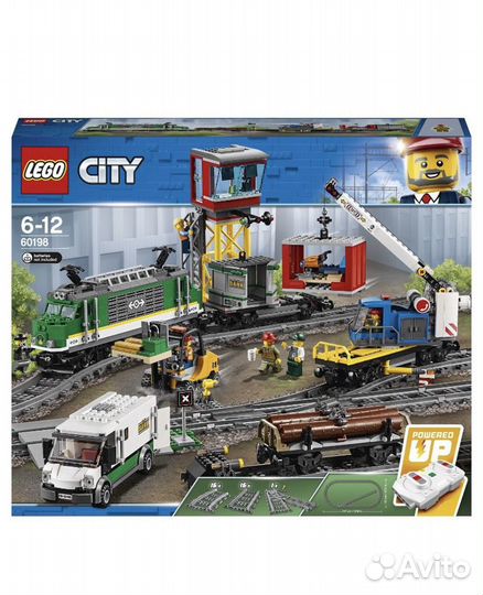 Lego City trains 60198 товарный поезд лего