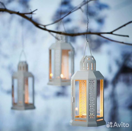 Фонарь IKEA Энрум белый новый