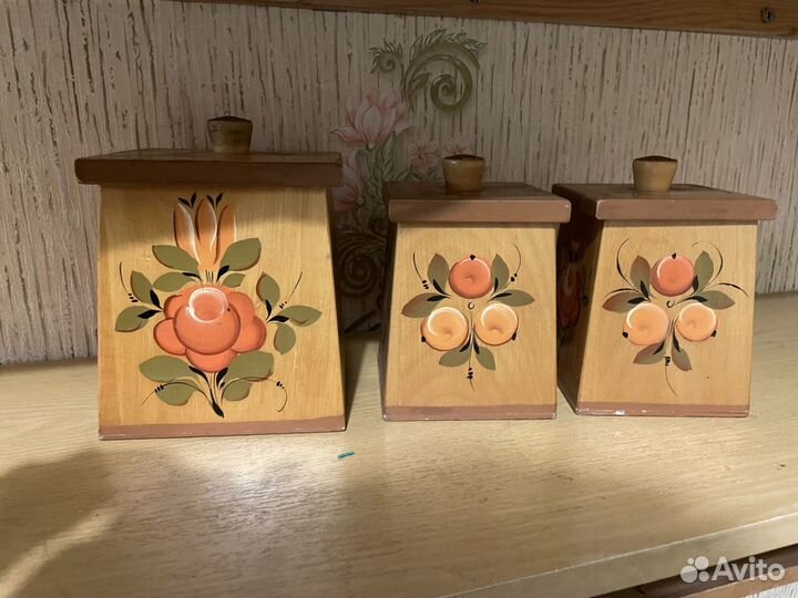 Деревянные ёмкости для хранения