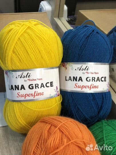 Пряжа для вязания lana grace крючок