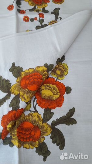 Скатерть льняная времен СССР 170х130