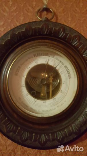 Антикварный немецкий барометр