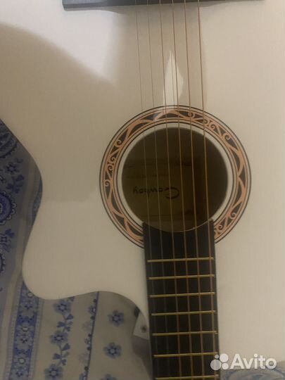 Акустическая гитара cowboy 3810C WH