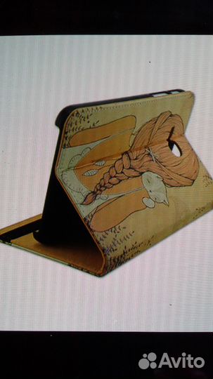 Чехол samsung Galaxy Tab3 Lite T110T111кожа, новый