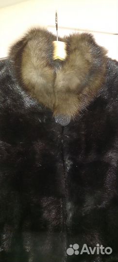 Шуба норковая с соболем 40 размер