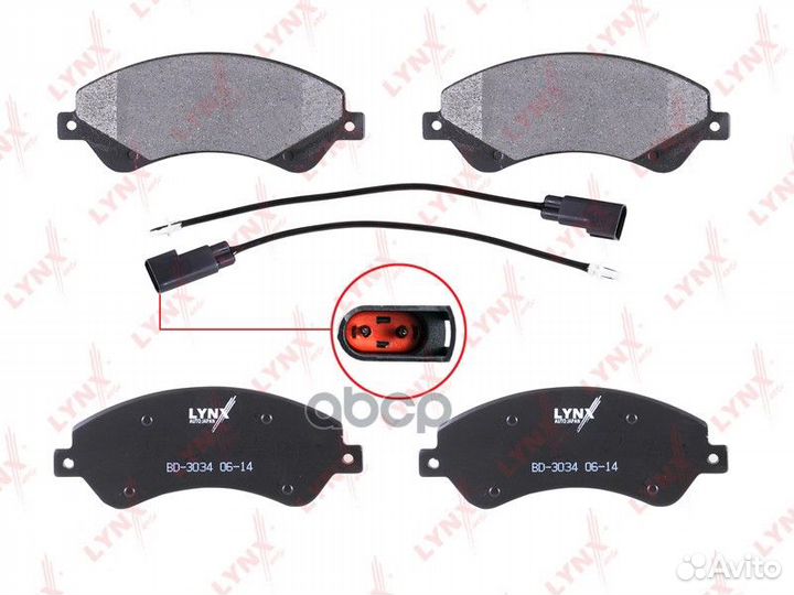 Колодки тормозные передние BD3034 lynxauto