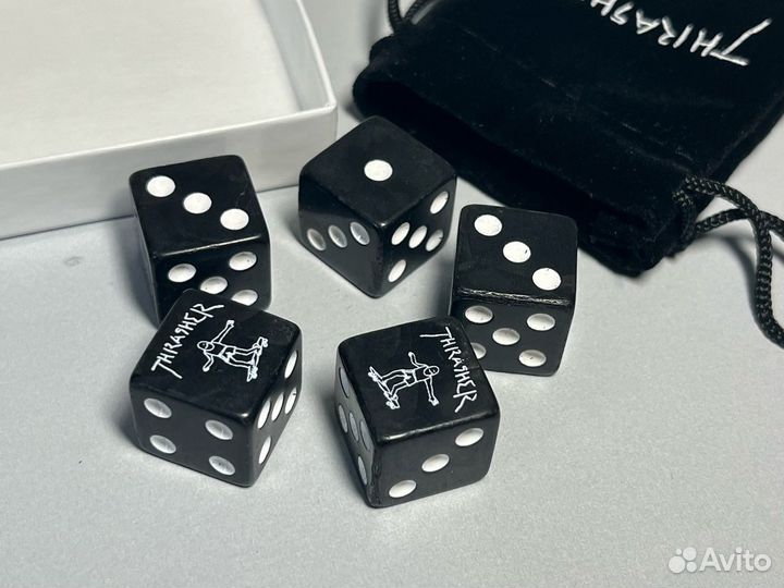 Thrasher Dice Set Black Игральные кости