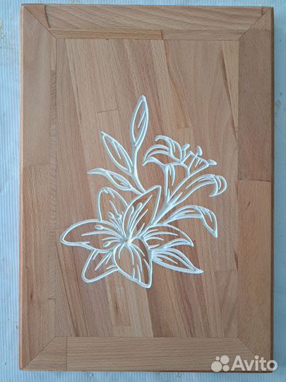 Разделочная доска дерево с рисунком