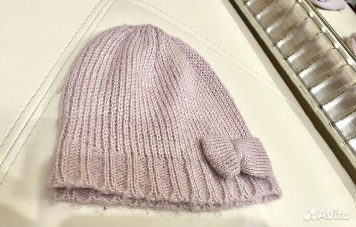 Шапка для девочки 5-9 лет