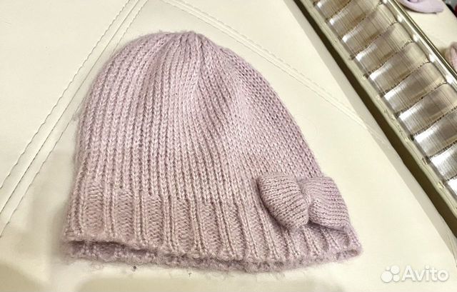 Шапка для девочки 5-9 лет