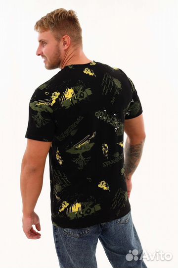 Футболка 008 - черный. Оптом