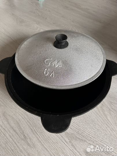 Казан чугунный 6 литров