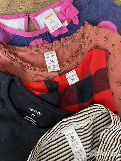 Пакет брендовой одежды девочке 110 см Carter's