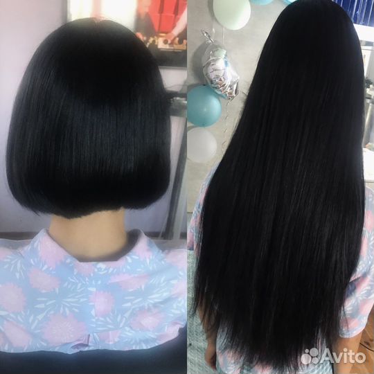 Снятие наращённых волос