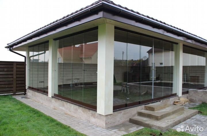 Остекление холодное для террас, веранд, беседок