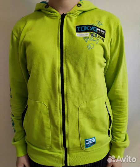 Зипка неонового цвета худи на молнии качество
