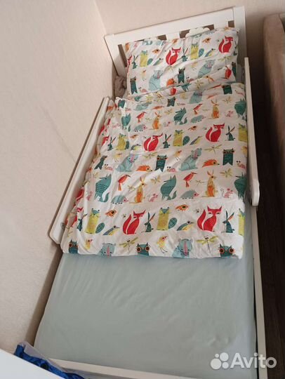 Детская кровать IKEA с матрасом