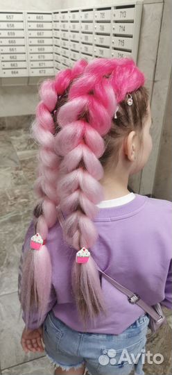 Плетение кос с канекалоном