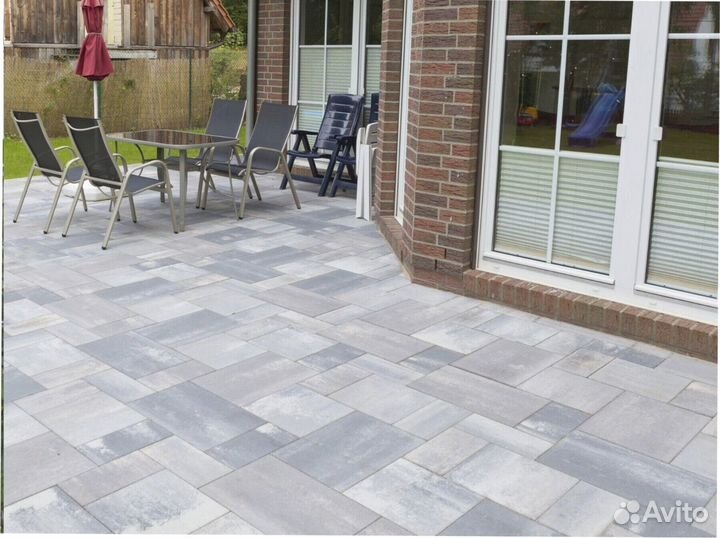 Тротуарная плитка, брусчатка, бордюры, газонная решетка