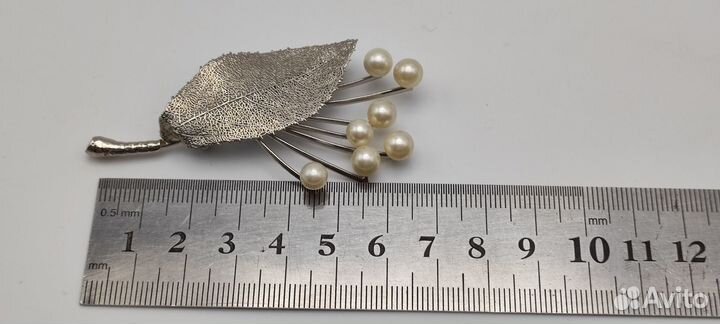 Брошь винтажная 1960-1980-е гг. horn маркировка №2