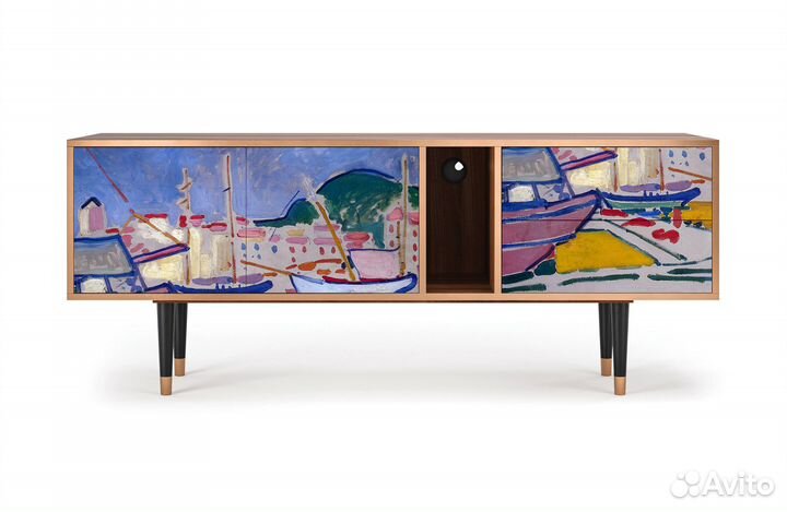 Тв-тумба T1 - Орех - The Port of Collioure