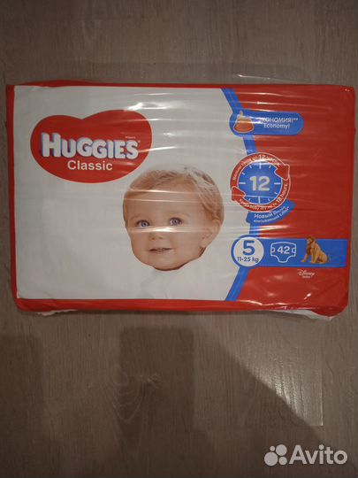Подгузники Huggies Classic 5 размер