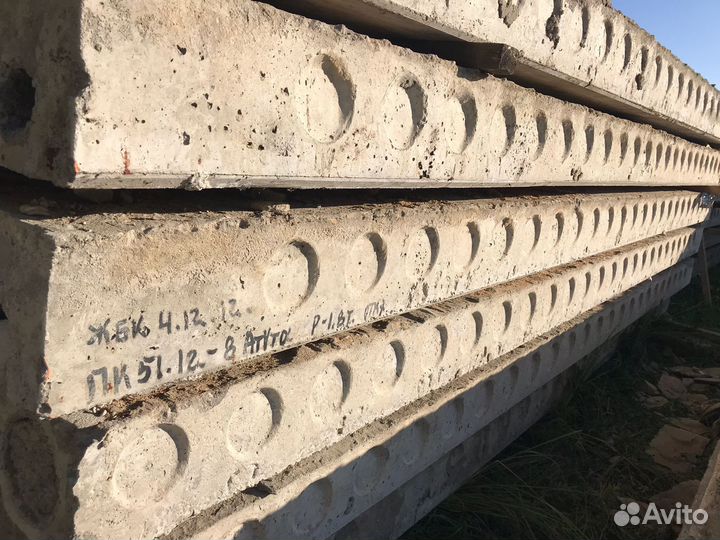 Плиты перекрытия пустотные бу