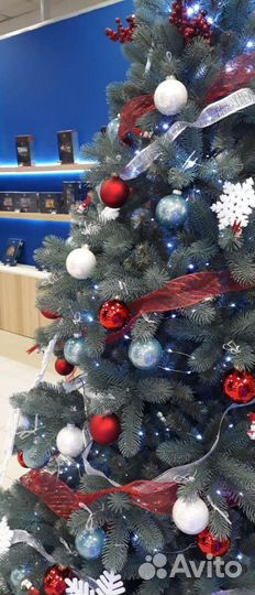 Елка новогодняя голубая