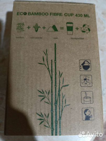 Стакан из бамбукового волокна