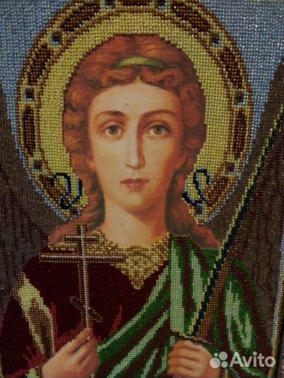 Икона. Вышитая бисером. 