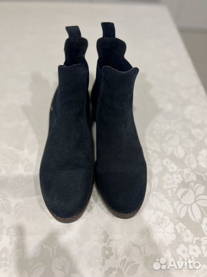 Ботинки челси женские 38 нутральная замша