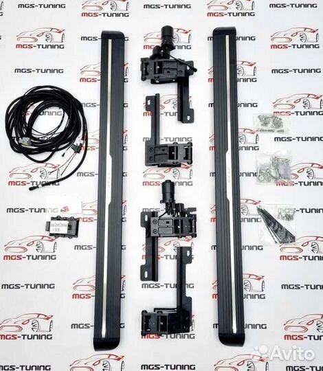 Выдвижные пороги Jeep Grand Cherokee WK2 2016-2023