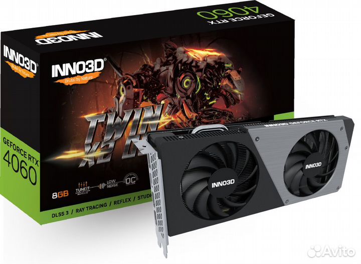 Nvidia GeForce RTX 4060 inno3D Twin X2 OC 8Gb (N40