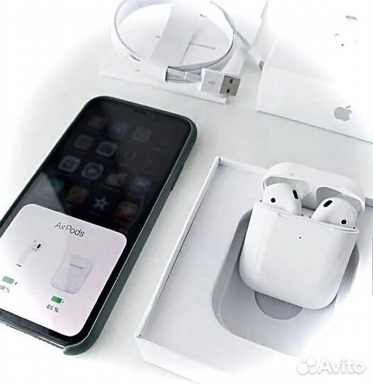 Airpods 2 + чехол в подарок+гарантия