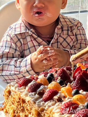 Рубашка для мальчика 80 в клетку