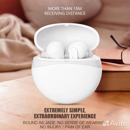 Беспроводные наушники Tws/t21 в белом кейсе