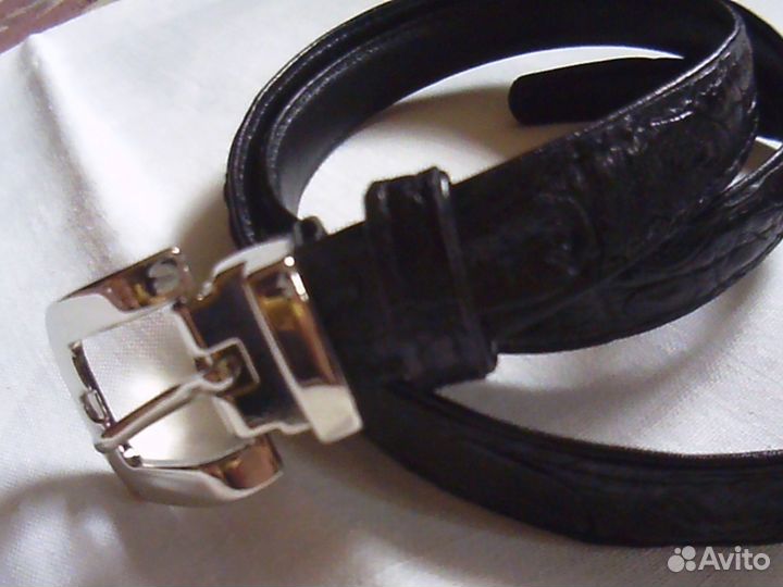 Ремень женский, новый. Из кожи крокодила