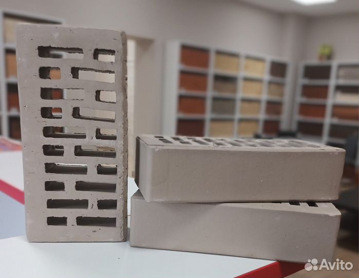 Кирпич облицовочный terex серый