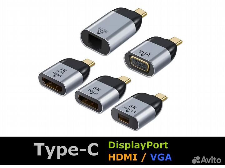 USB C - DisplayPort / hdmi / VGA / RJ45