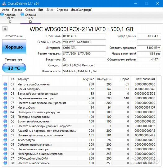 Жёсткий диск Western Digital 2.5