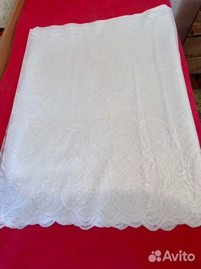 Тюль портьерная, новая белая