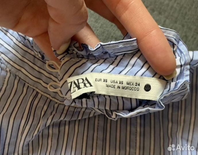 Блузка рубашка zara xs