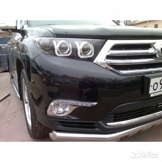 Дхо для Toyota Highlander 2 2010-13 Хром