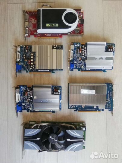 NVidia GeForce N6600, N7300. 256-512 Mb, рабочие