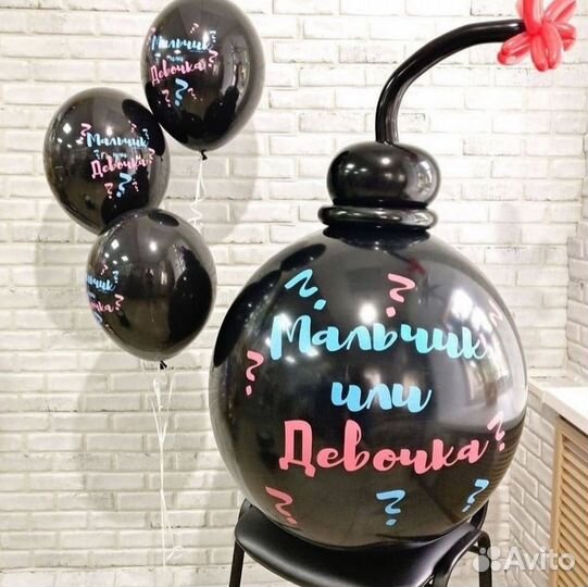 Гендерный шар, шар на определение пола малыша