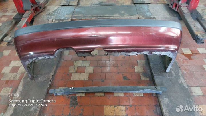 Бампер задний на ауди 80 б3